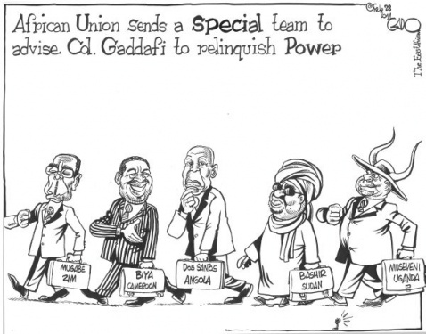 AU sends a special team to advise Cd Gaddafi